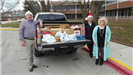 Photo of donations from Story County to Iowa Veterans Home in December 2016