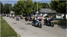 Photo of motorcycles at Ralph Bennett Memorial Service