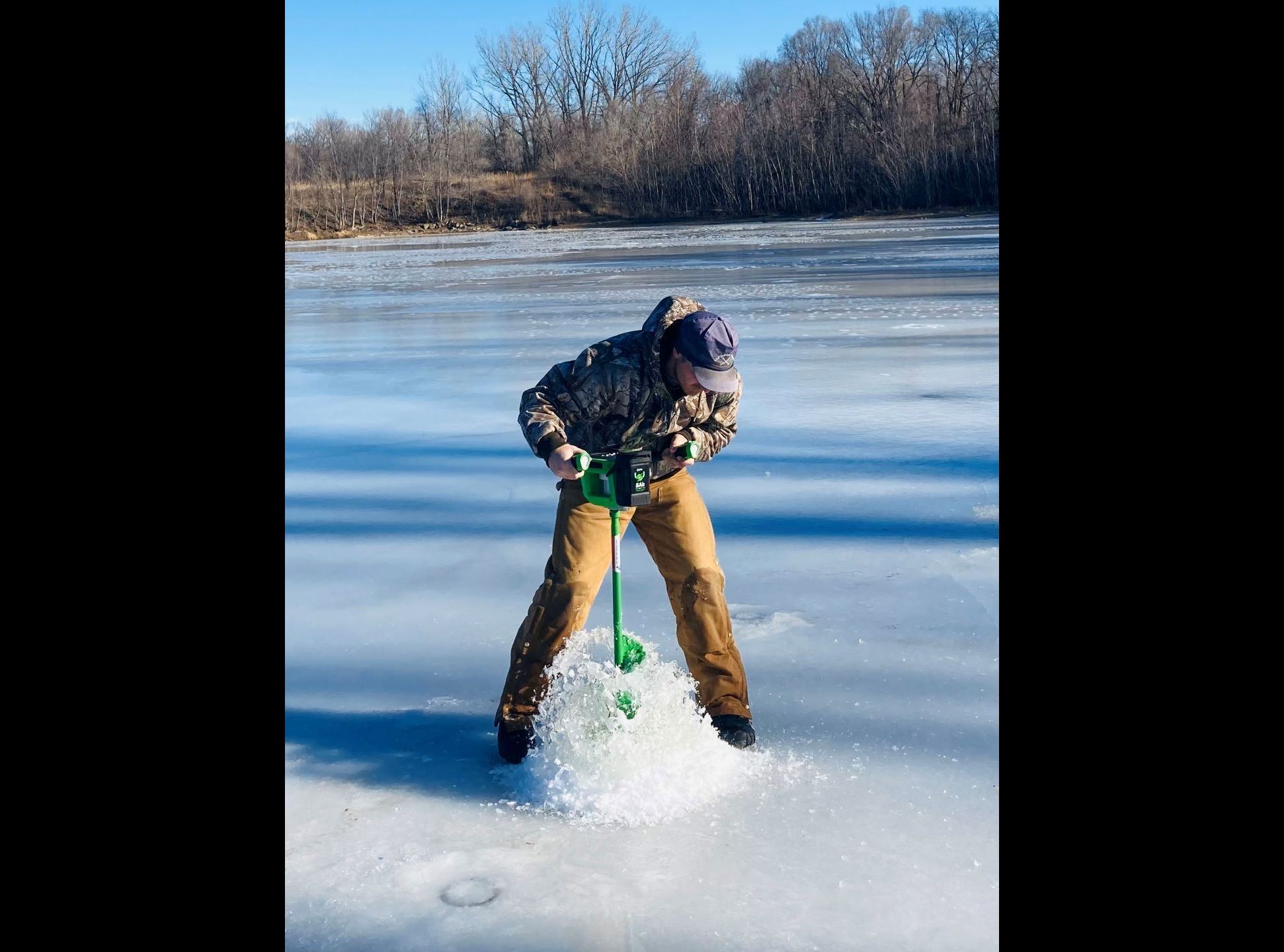 3rd Place -Ice Fishing at Hickory Grove Lake by Mark Johnson