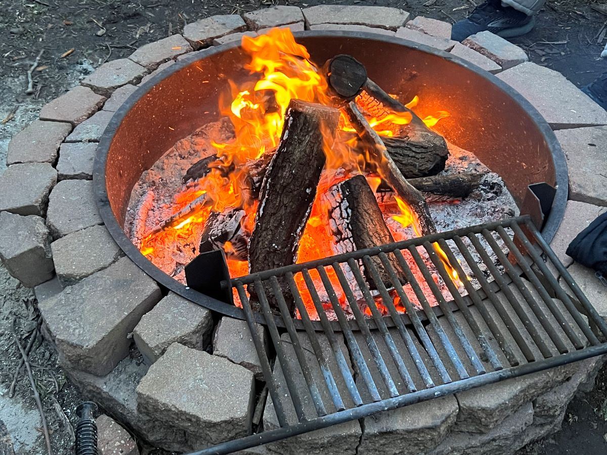 Camping fire ring grill fireplace campfire