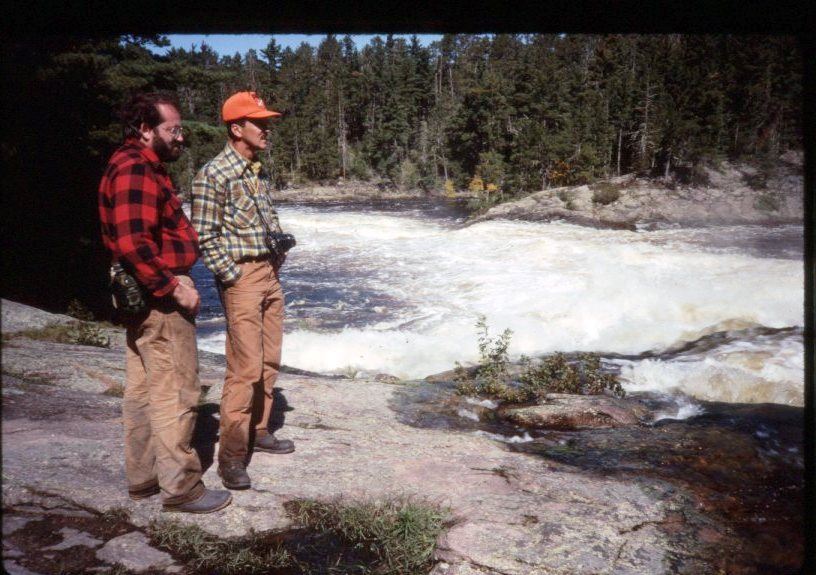 Dean Biechler and Steve Lekwa on trip north with art students - 2011