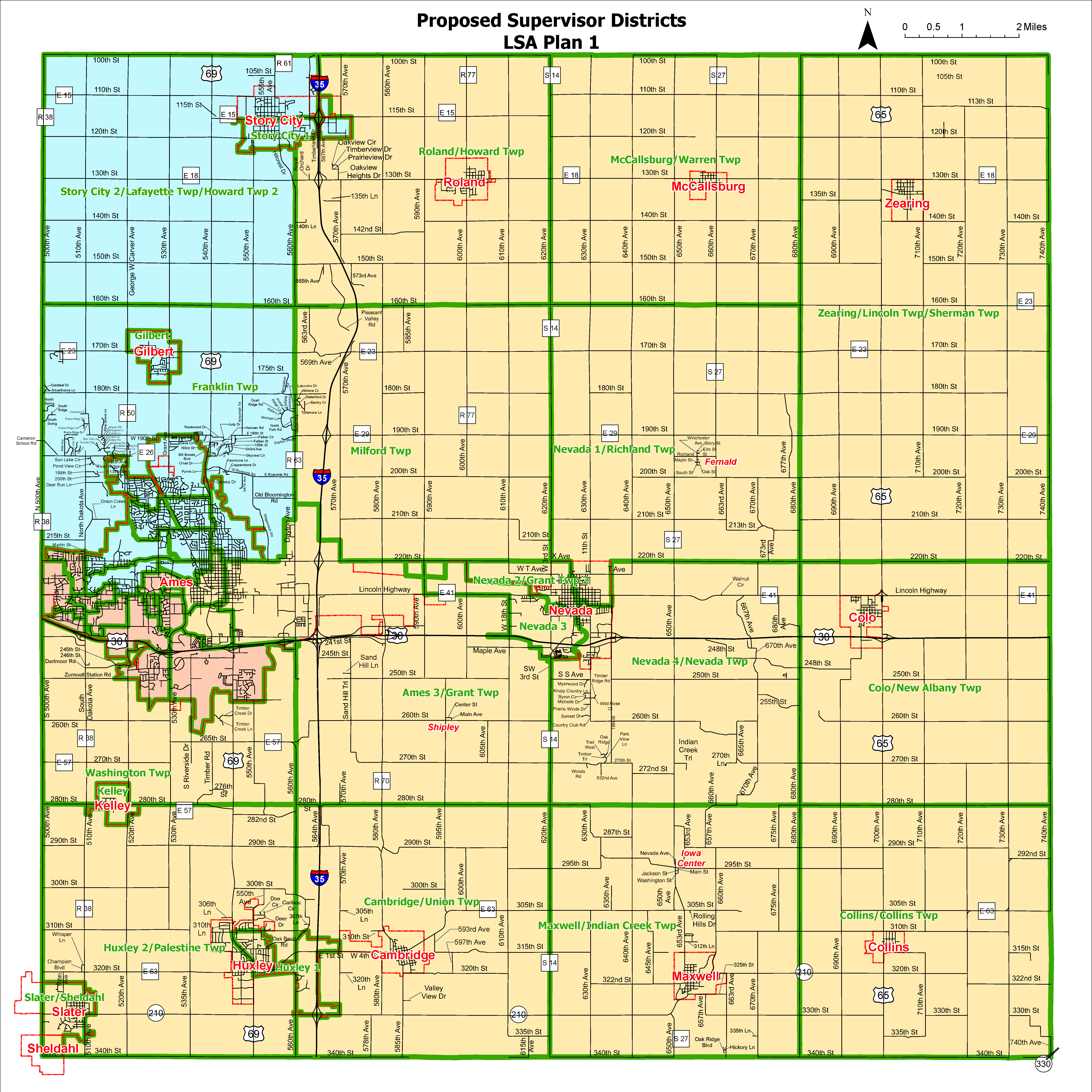 Approved Supervisor District Map
